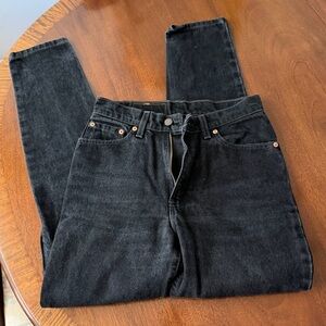 Levi’s Vintage 90s USA Made 512 Black Jeans 1997 High Rise Tapered Slim Fit 🔥
